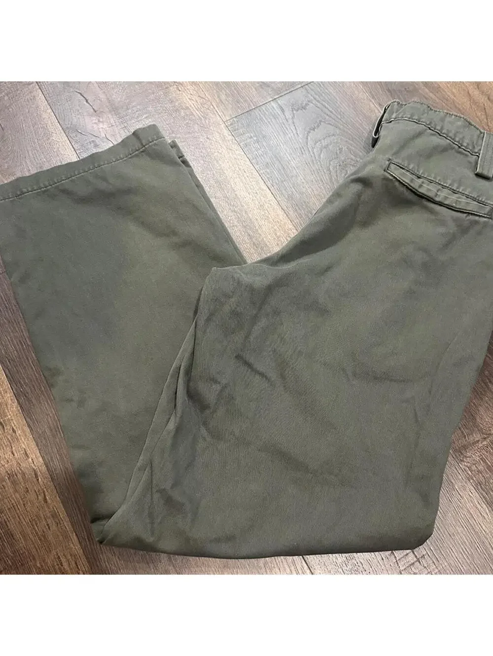 Vintage 1990s Levi's Silver Tab Olive Green Cotton Pants